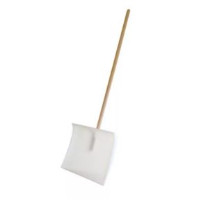  Hólapát műanyag fehér sima 40 cm, 120 cm-es nyéllel, magyar gyártótól