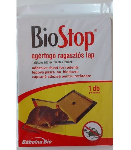 BIOSTOP Rágcsálófogó ragasztós lap