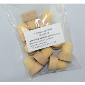 Dugó - T parafa test+fa tető  d: 19,5 mm    10 db