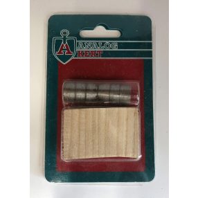 Fejsze-ék   fém 13mm + fa 45mm   2+2 db/bli