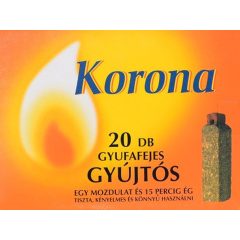 Korona gyufafejes gyujtós /20 db*15 perc/