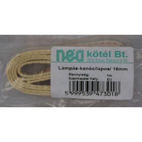 Lámpás - kanóc  / lámpabél /   16 mm * 1 m