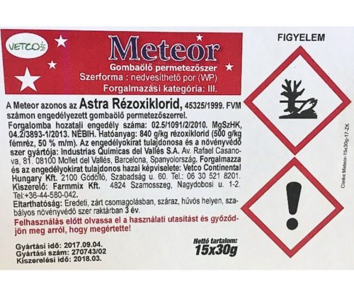 Meteor /rézoxi./ 30 gr levél