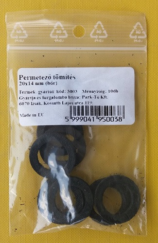 Perm.töm. 20*14 mm bőr 10 db-os