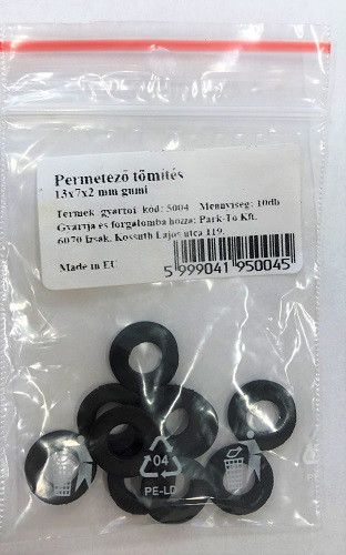 Perm.töm. 13*7*2 mm gumi 10 db-os