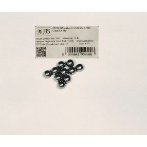 Inox golyó 8 mm Orkán tip. 10 db-os
