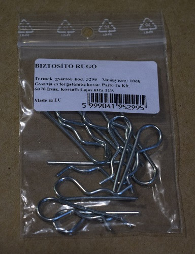 Biztosítórugó 10 db-os