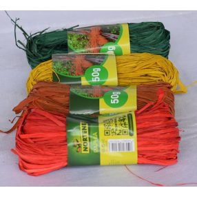 Raffia természetes  4*50 gr     /GY 4 színű/