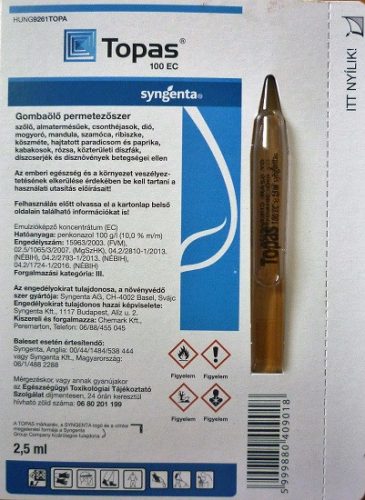 Topas 100 EC 2,5 ml ampulla
