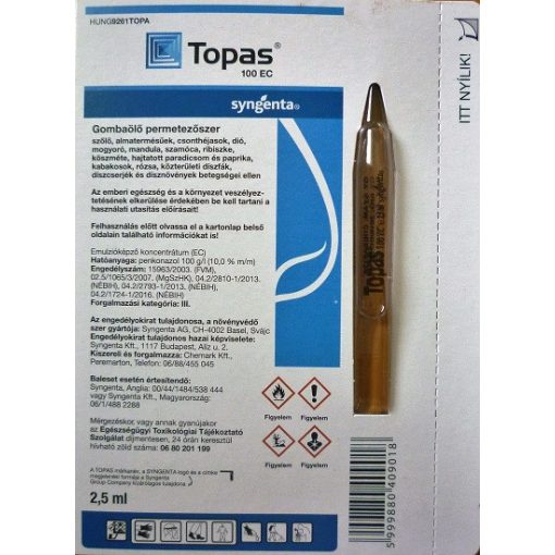 Topas 100 EC 2,5 ml ampulla