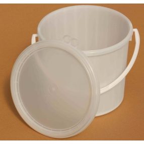 Vödör műa.Fehér+rápattanó fedél 5 l