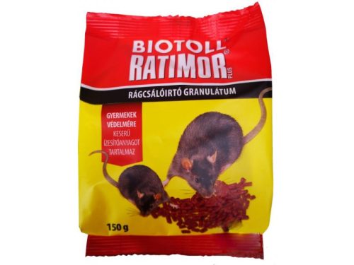 Biotoll Ratimor rágcsálóirtó granulátum 150g 29ppm