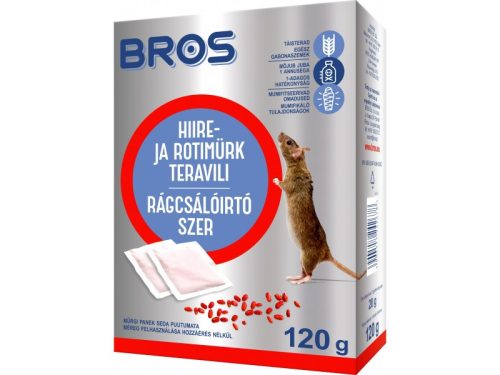 Bros Rágcsálóirtó szer gabonaszemes 120g 29ppm