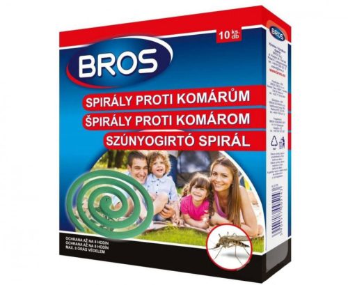 Bros Szúnyogirtó és riasztó spirál 10db-os