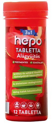 Hepo tabletta/faszén gyújtó 40/#