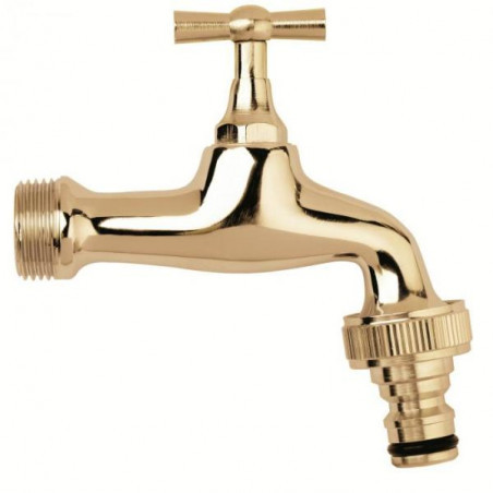 Kerti csap gyorscsatlakozós réz 3/4"