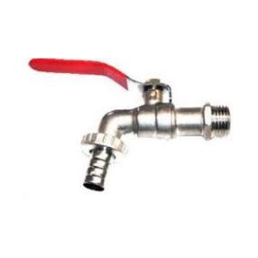 Kerti csap tömlővéges matt króm 1/2"