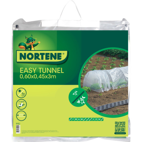 Nortene EASY TUNNEL µm LDPE fólia alagút szett, mobil leszúrható