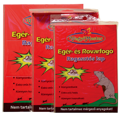 Vegyimester Rágcsáló és Rovarfogó ragasztós lap KICSI (16,5cmx12cm)