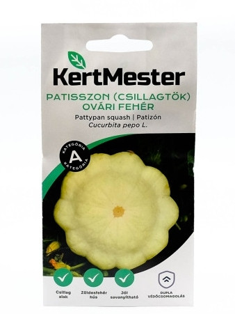 Patisszon (csillagtök) Ovári Fehér